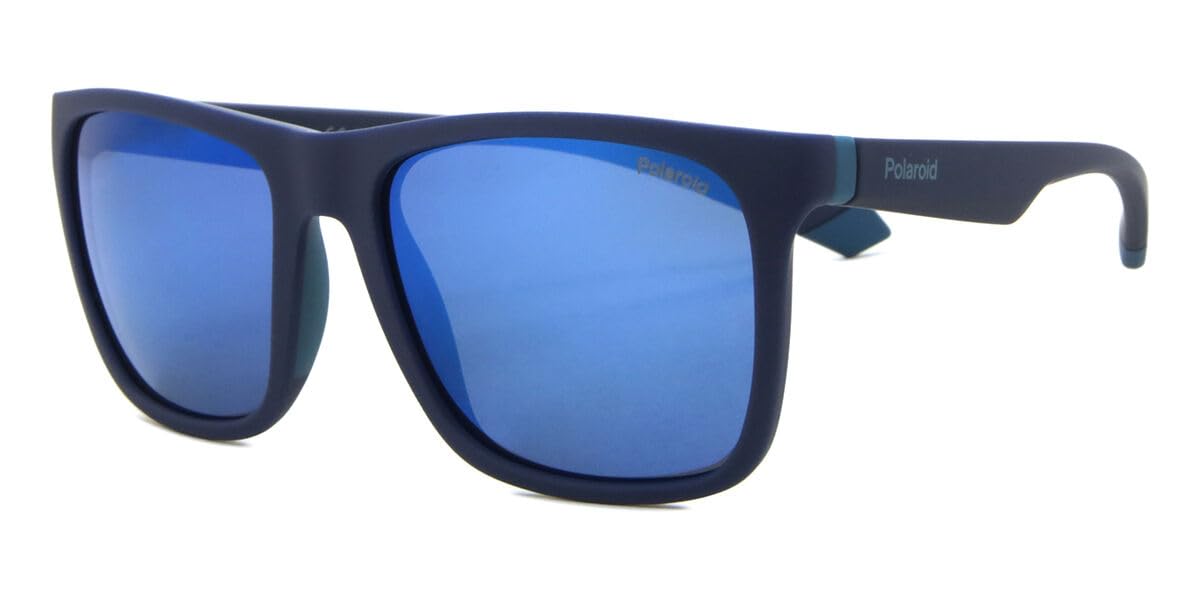 Polaroid Pld 2141/s VGL/5X MATTBLUE AZU Sunglasses Unisex Acetate, Standard, 18