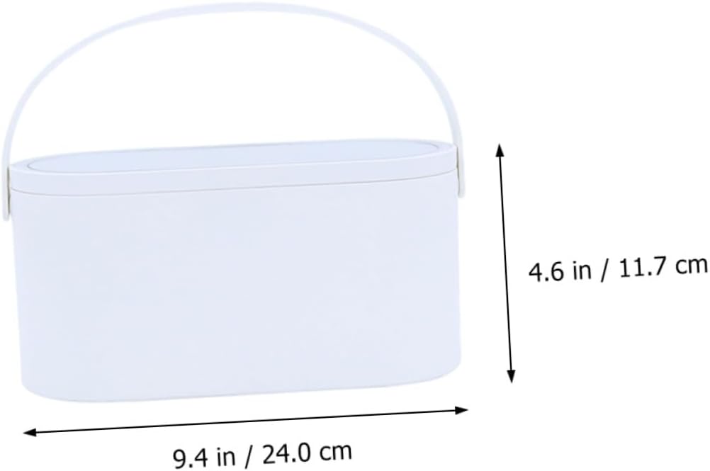 1pc Portable Led Lighted Makeup Case with Dual Use Makeup Organizer and Mirror for Travel and Cosmetics Storage Compact and Lightweight Design Off