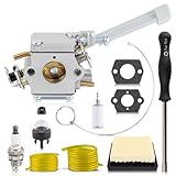 Ruixing OEM BP42 Carburetor Kit for Ryobi RY42WB RY42BPEMC RY08420 RY08420A Backpack Leaf Blower Replace# 308054079 308054093, with 900777005 Air Filter
