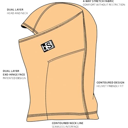 Image of BLACKSTRAP Kids' Expedition Hood Dual Layer ExoHinge Balaclava Ski Mask, Compatible, Comfortable for Kids, [Insert Color]