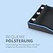 Bestlivings Faltbares Haustierbett für Kleine Hunde und Katzen - Blau - (80cm x 60cm) Reisebett - tragbares Hundebett mit stabilem Rahmen