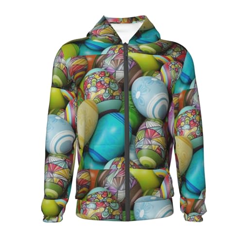 Easter Egg1 Kid Hoodies Boys Zip Up Sweatshirts Girls Pullover with Pocket2