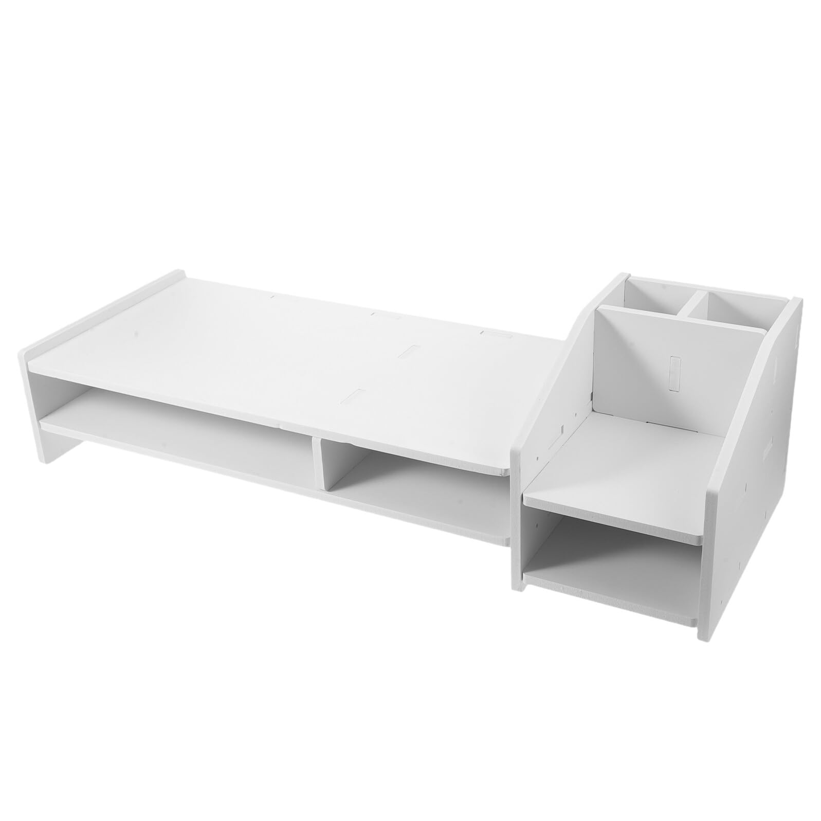 Monitor Riser Stand z Organizerem Biurko Podstawka pod Monitor PC Laptop z Zarządzaniem Kabli Wielofunkcyjny Podwyższacz Do Domu Biura i Akademika
