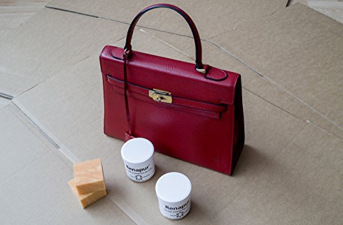 RENAPUR KIT BASIC ENTRETIEN DU CUIR (1 Baume 220ML + 1 nettoyant 250ML + 4 éponges) marque Française – Image 5