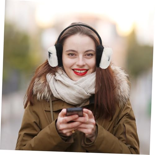 Earmuff de invierno de peluche GALPADA con tres orejeras divertidas 6