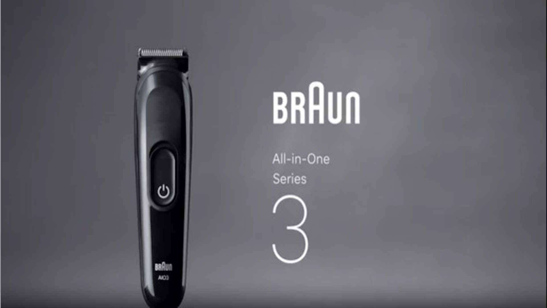 Braun Series 3 All-in-One Trimmer for Men, 11-in-1, AIO3565, Grey