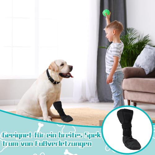 QckZee Pfotenschutz Hund Verletzung, Dog Paws Recovery Shoe(L), Haustierwunden bei Verhindern Hundeschuhe zur Erholung, Hundeschuhe Pfotenschutz für Den Heilungsschutz Nach Chirurgischen Eingriffen