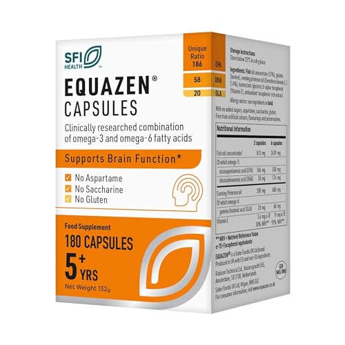 EQUAZEN Family Capsules, Omega 3 & Omega 6 Supplement, Fish Oil, ...