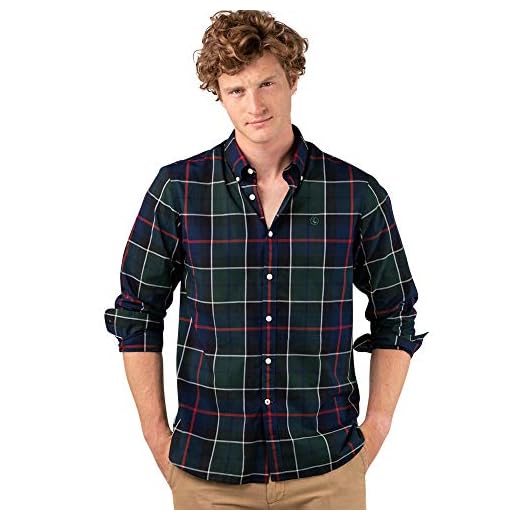 El Ganso Casual INTERSEASON Camisa, Azul (Azul 0043), Medium para Hombre