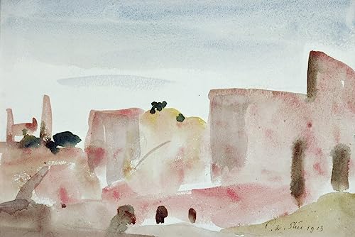 Lienzo de Castillo de Corfe 60x90cm: mural decorativo de obras de arte famosas