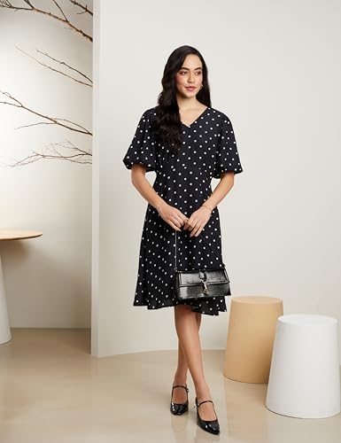 Image of Symbol Premium Women Fit & Flare Dress (Below Knee Length | Stylish) (Available in Plus Sizes)