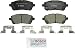 Bosch BC1454 QuietCast Premium Ceramic Disc Brake Pad Set For 2011-2017 Ford Fiesta; Front