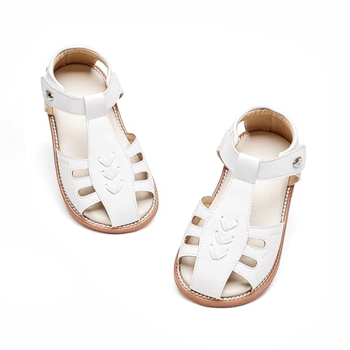 Image of Felix & Flora Toddler Girls Sandals Soft Rubber Princess Flat Shoes Flower Girl Shoes