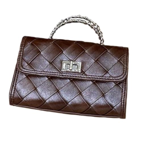 Small Top Handle Bag Trendy Woven Crossbody Purses for Women Designer Luxury Leather Satchels Handbag