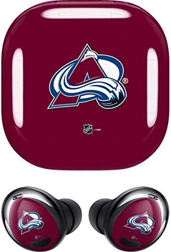 Skinit Decal Audio Skin Compatible with Samsung Galaxy Buds Pro - Officially Licensed NHL Colorado Avalanche Solid Background Design