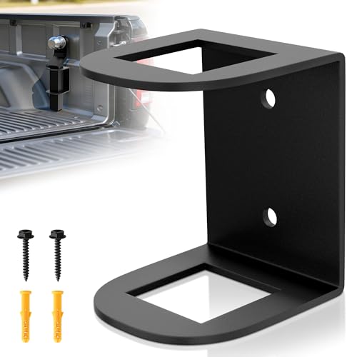 Hitch Holder for Truck Bed 2-inch Trailer Hitchs Storage Silent & Secure Trailer Hitch Holder for 2 Ball Mount Hitches/ Shank Trailer Hitch Accessories-Storage for Truck Bed