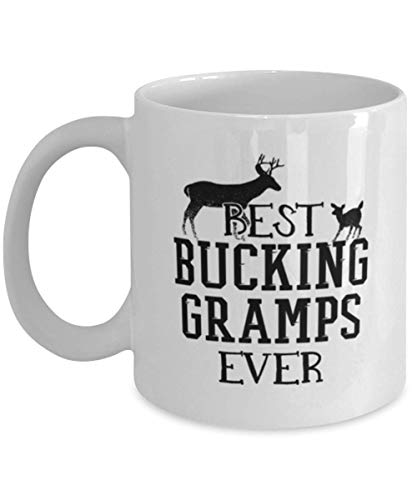 Gramps Hunting Mug - Funny for Men Named Gramps Who Loves to Hunt - Best Bucking Gramps - Buck Hunter 11oz White Coffee Mug