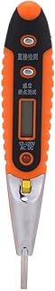 Contact Voltage Tester, Digital Electrical Voltage Detector Pen 12-220V AC/DC Inductive Electric Tester Home Tool with LED Display(Pen with Light)