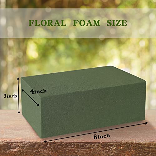 Floral Foam for Fresh and Artificial Flowers, 6PCS Wet and Dry Floral Foam Blocks for Wedding, Birthdays and Garden Decorations