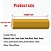 Brass Solid Hexagon Rod Length 200mm H59 Material Brass Hex Bar for Making Industry Mould DIY(6mm*200mm)