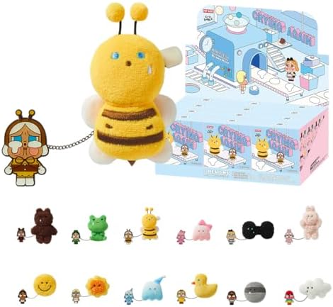 POP MART Crybaby Crying Again Series-Plush Badge de Acción Popular Figura Coleccionable y Adorable Juguete Artístico Regalo Creativo Whole Set
