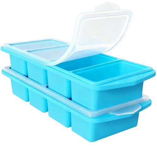 2 Pack Moldes de Silicona para Congelador con Tapa miniatura 1