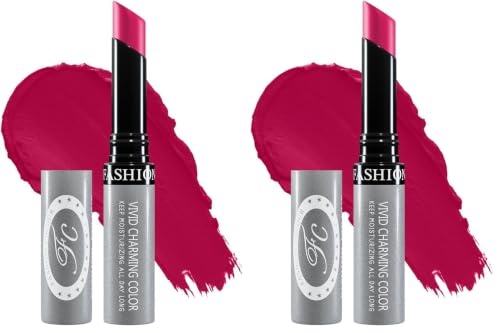 Image of FASHION COLOUR Kissproof Non Transfer Lipstick | Water Resistant & Smudge Proof | Non-Drying | Lightweight | Long Stay Upto 15Hrs | Soft Red (Pack of 2)