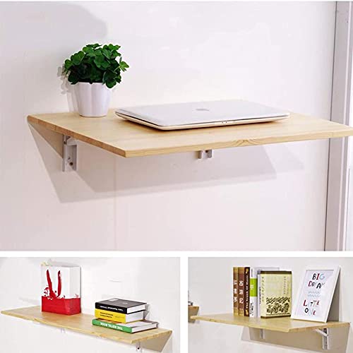 Table murale pliante en bois gain de place pour bureau à la maison - 7