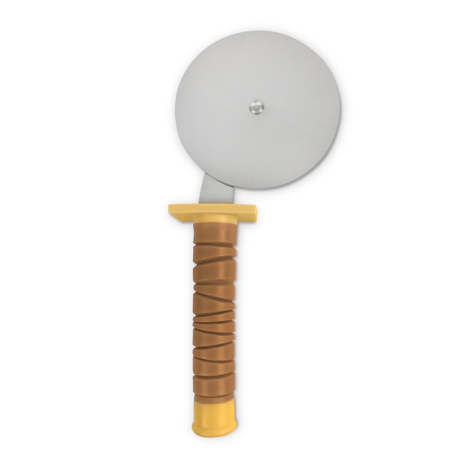 Stainless Steel Wheel Pizza Cutter - Comfortable Handle with Grip - Thumb Guard Protection for Easy Cutting - Ergonomic Pizza Slicer