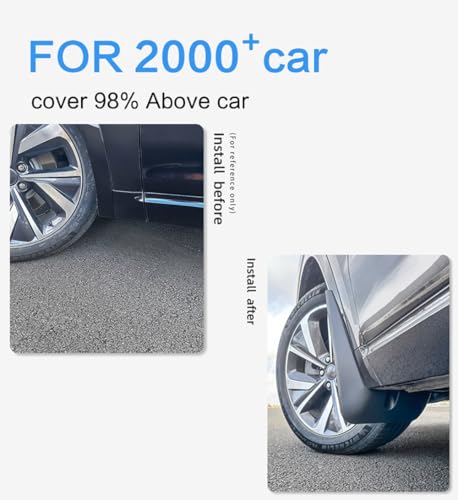 Image of Mud Flaps Splash Guards Fit for Volkswagen Golf7 Wagon(2013-2018),Tire mud Guard,No Drilling Fender Flares,Anti Splash Sewage Mud,Front and Rear Wheel fenders,Vehicle Sediment Protection,4PCS