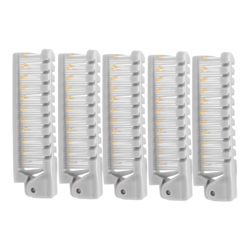 Frcolor 5個折りたたみ式ヘアブラシ コンパクト携帯用二合一デュアル歯コ