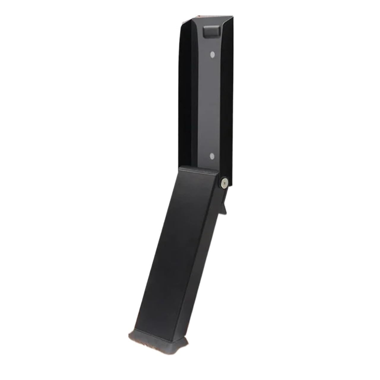 Tope Puerta Tope de puerta seguridad acero plegable resistente | Con empuñadura de goma for bloqueador de puerta de metal for el hogar(Black)