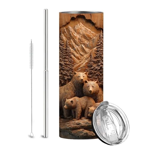 Bear Family Insulated Tumbler 20oz