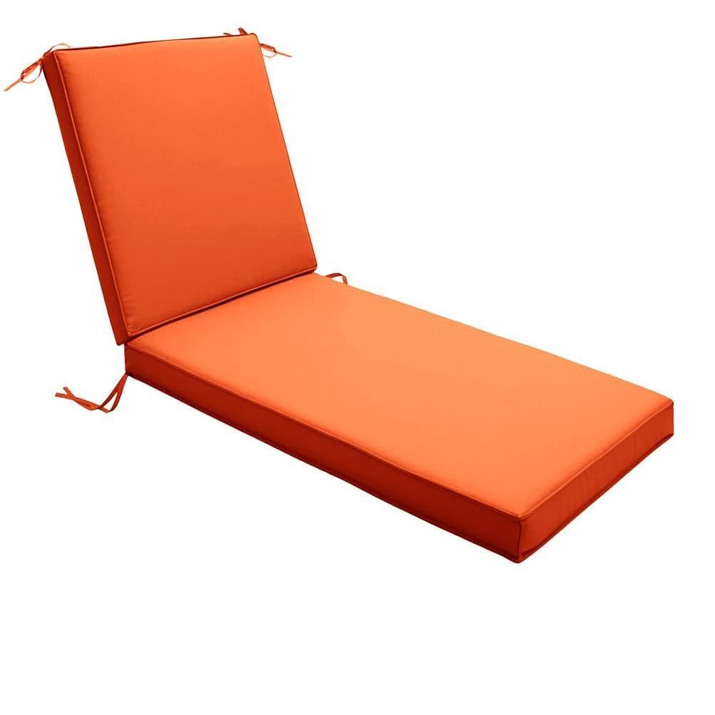 Coussin imperméable pour chaise longue – Matelas de rechange épais et doux pour transats et chaises longues avec attaches antidérapantes 178 x 59 x 5 cm, parfait pour la relaxation en plein air et une