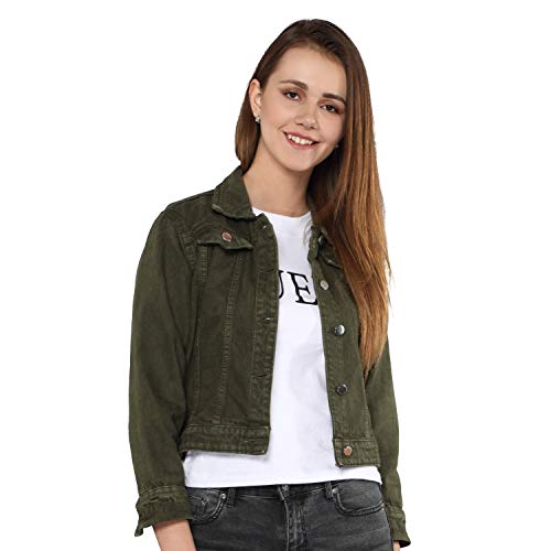 Shocknshop Women's Solid Denim Jacket 