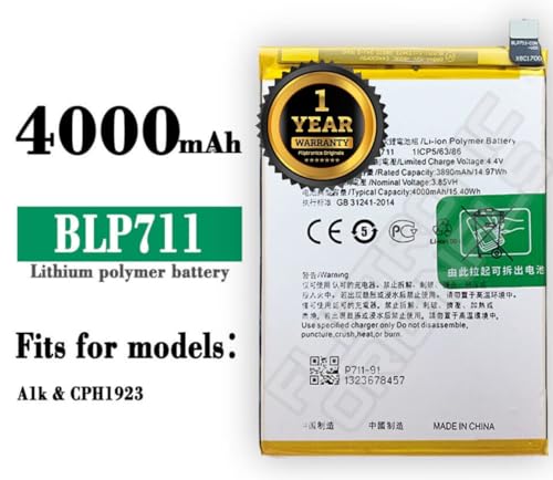 Image of BLP711 Battery for Oppo A1K / CPH 1923 Battery with 1 Year Warranty **** (U156)