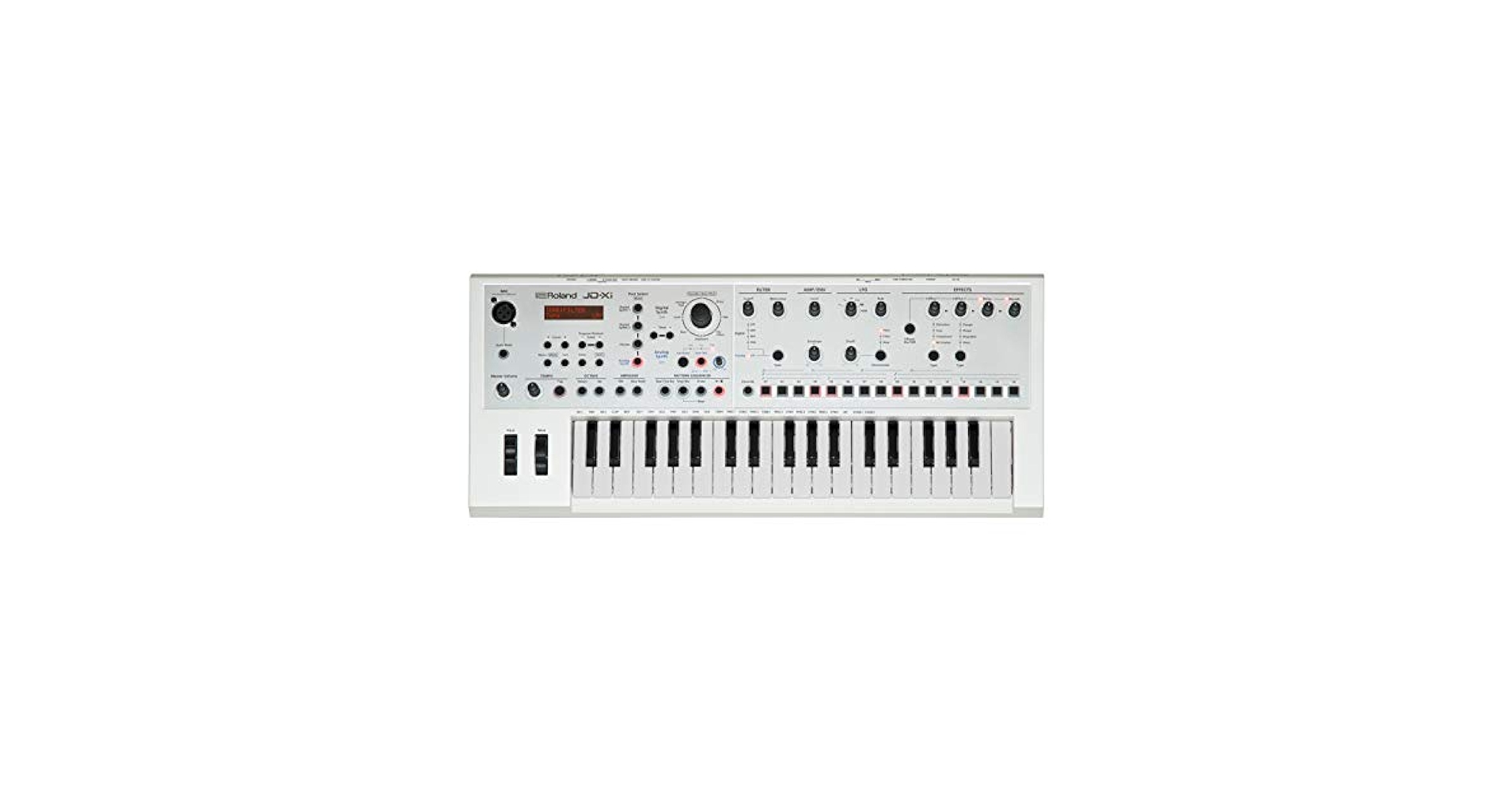 美品 限定版 ホワイト Roland JD-Xi アナログシンセサイザー Amazon.com: Roland JD-XI 37-Key Interactive Analog/Digital