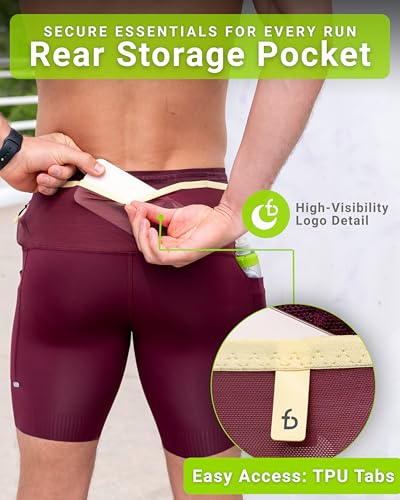FlipBelt Men's Running Compression Shorts with Pockets - Secure Your Phone, Keys and Even Water Bottles - USA Small Business4