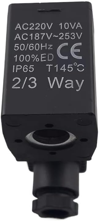 Electromagnetic Valve Coil AC 220V 10VA, AC 187-253V, DC 24V 6.5W, DC 21.6-26.4V 2/2way Inner Diameter11mm Height40mm(AC110V)