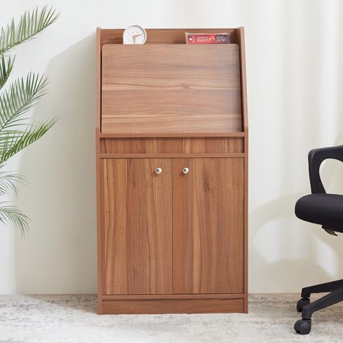 Image of Home Centre | Helios - David | Study and Office Tables | Engineered Wood | Teak | 1 Year Warranty