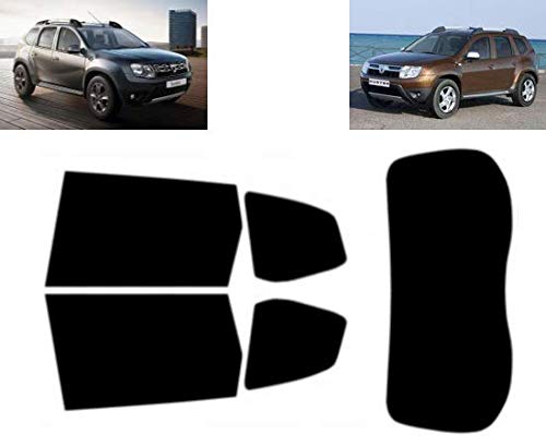 Tintcom.com Láminas Solares para Tintar Las Lunas del Coche-Dacia Duster 5-Puertas 2010-... Ventanas Traseras & Luna Trasera (05% Super Negro)