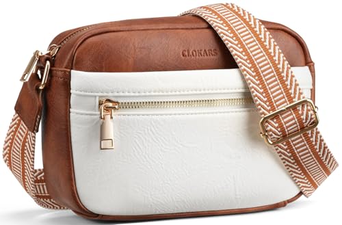 CLOKARS Women's Vegan Leather Crossbody Bag