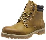  JACK & JONES Jfwstoke Leather Boot, Botas Estilo Motero Hombre, Amarillo (Honey Honey), 45 EU
