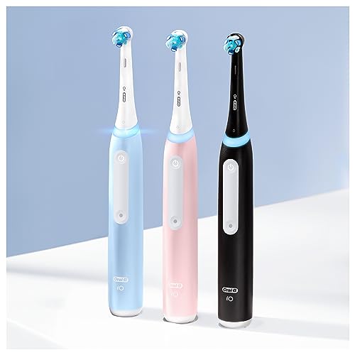Oral-B iO Series 3 Plus Edition Elektrische Zahnbürste, Doppelpack — Electric Toothbrush, Inkl. 4 Aufsteckbürsten, 3 Putzmodi für Zahnpflege, TESTSIEGER Stiftung Warentest (12-2024) — Schwarz/Rosa – Bild 5