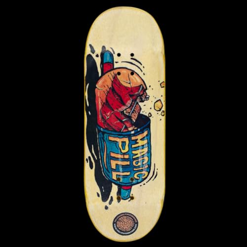 Yellowood Fingerboard Deck - Magic Pill 33mm
