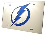 Rico Industries Tampa Bay Lightning Silver Laser License Plate