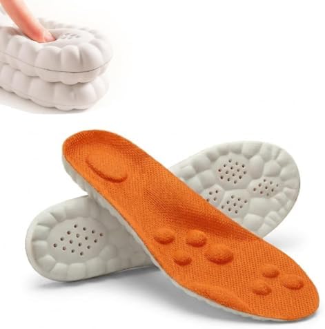 Stepz Entlastungssohlen mit Massageeffekt, Stepz Einlegesohlen, Linderung von Beschwerden an der Ferse, Strukturiertes Druckentlastungsdesign, Schuheinlagen Weich für Damen und Her
