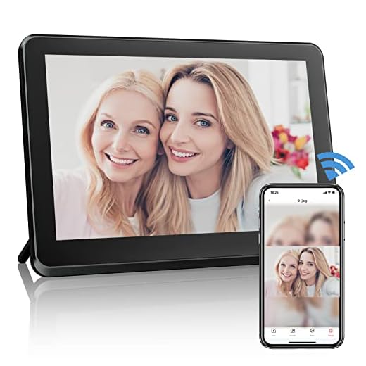 Atatat 10.1 Inch WiFi Digital Photo Frame with Unlimited Free Data Smart Picture Frame APP and Email Bulk Photo Upload, Use Friendly to The Elderly