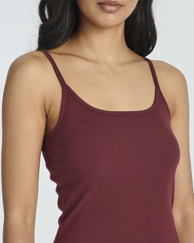 Image of Real Essentials 3 Pack: Womens Spaghetti Strap Tank Ribbed Mini Dress with Built-in Bra Summer Sundress Casual Lounge Dresses