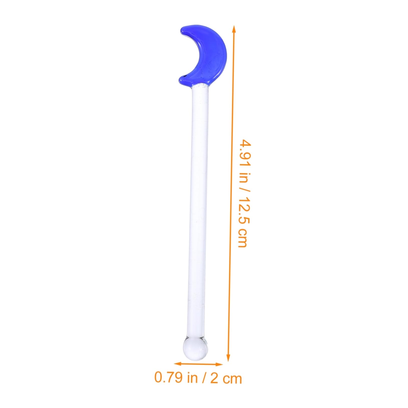 Cabilock Drink Stirrer Set 5pcs Small Stirrers for Iced Tea Cocktails Moon Shape